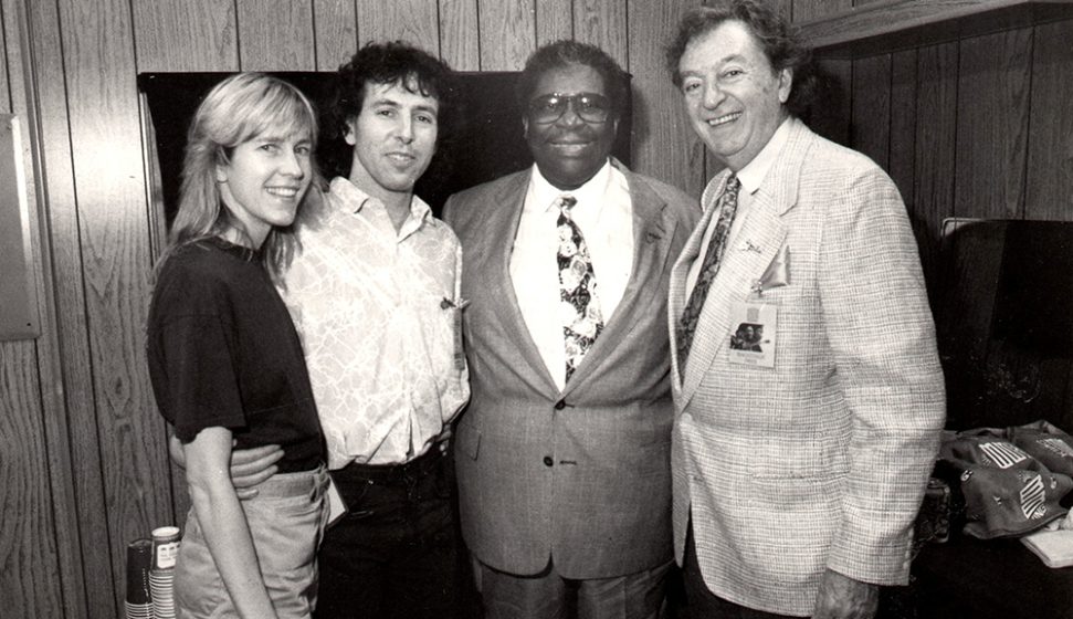 Sally and John Tiven, B.B. King, and Sid Seidenberg